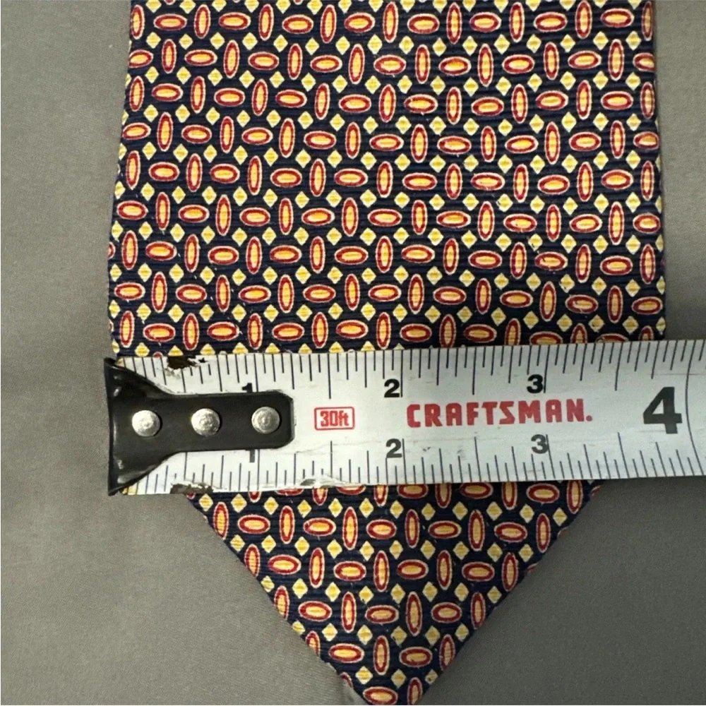 POLO University Ralph Lauren‎ Silk Tie Elegant Brown Patterned Men